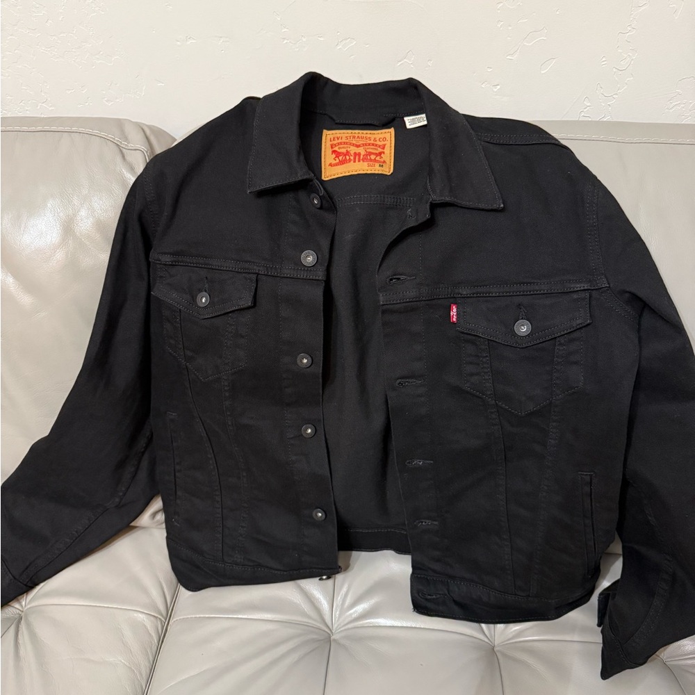 Levi's Mens Black Denim Jacket